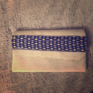 Boho envelope clutch